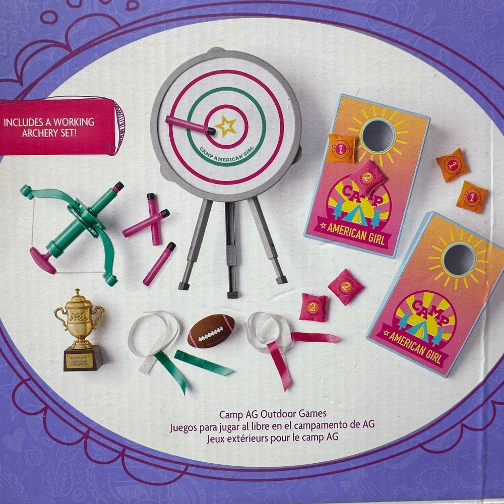 American girl outdoor camping games set w Box (Complete)